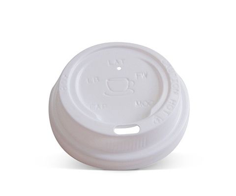 PLASTIC HOT & COLD LID WHITE 80MM SUITS KHC8D 1000/CTN