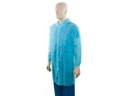 LABCOATS PP BLUE LARGE 100/CTN