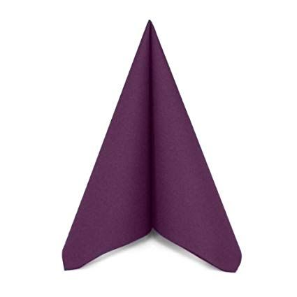 AIRLAID 40CM PLUM 50/PKT