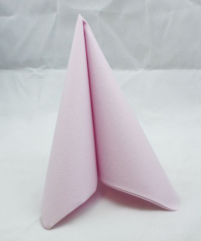 AIRLAID 40CM LIGHT PINK 50/PKT