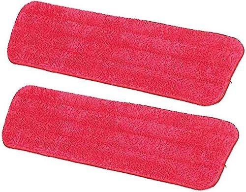 MICROFIBRE FLAT MOP HEAD 14X45CM RED