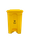 PEDAL BIN 70L YELLOW BASE YELLOW LID