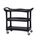 3 SHELF UTILITY CART BLACK