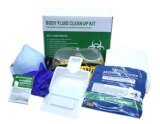 BODY FLUID CLEAN SPILL KIT BOX