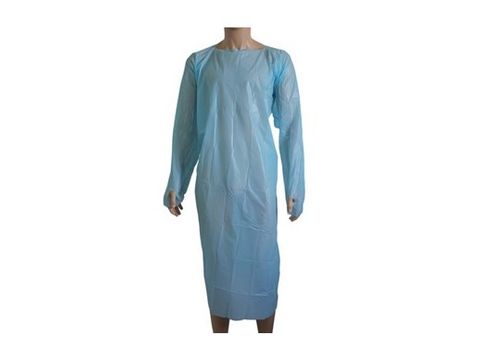 BLUE GOWN FULL LENGTH WITH THUM 100/CTN