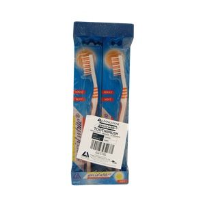 TOOTHBRUSH SOFT BRISTLE ORANGE 1 PACKET OF 12