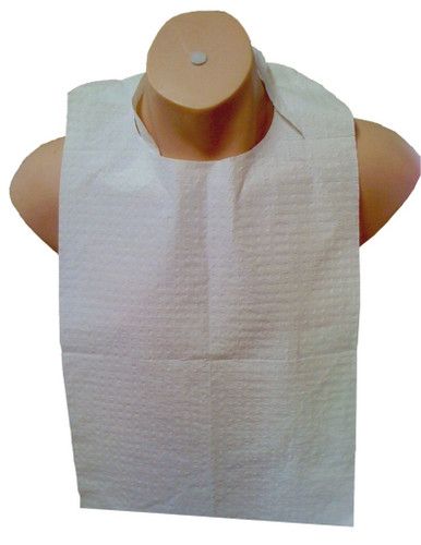 PROTECTIVE DIGNITY GOWNS BIB WITH TIES 500 PER CTN