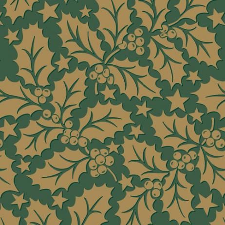 HOLLY GREEN  AIRLAID NAPKIN 40CM 50PKT