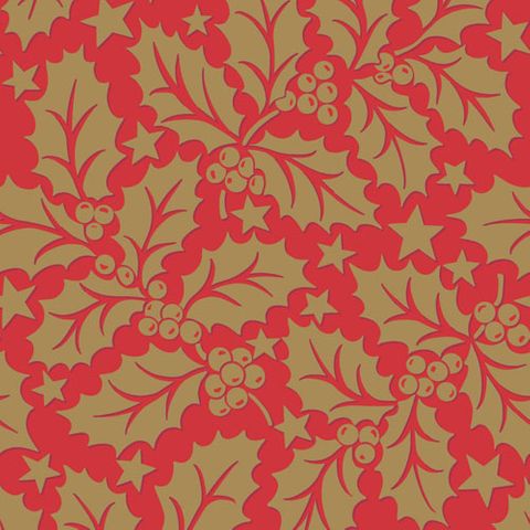 HOLLY RED AIRLAID NAPKIN 40CM 50PKT