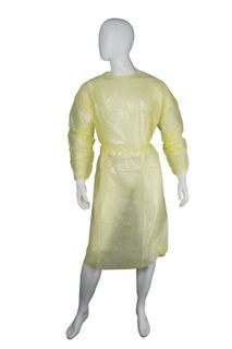 PP/PE ISOLATION GOWN YELLOW 50/CTN
