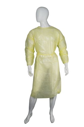 PP/PE ISOLATION GOWN YELLOW 50/CTN