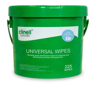 CLINELL UNIVERSAL WIPES 225/BUCKET 4/CTN