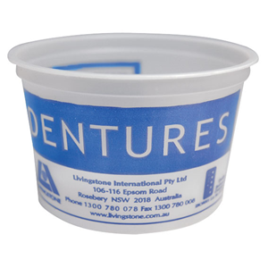 PLASTIC DENTURE CUP 250ML 1000/CTN