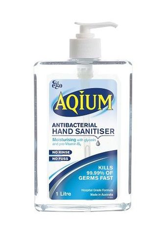 AQIUM HAND GEL 6 X 1L TGA APPROVED