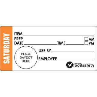 DURABLE 47X99MM SHELF LIFE - SATURDAY 500/ROLL