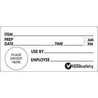 DISSOLVABLE 102 X 47MM SHELF LIFE LABEL 500/ROLL