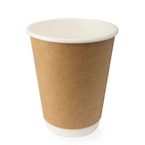 COFFEE CUP DW 12OZ KRAFT 500/CTN