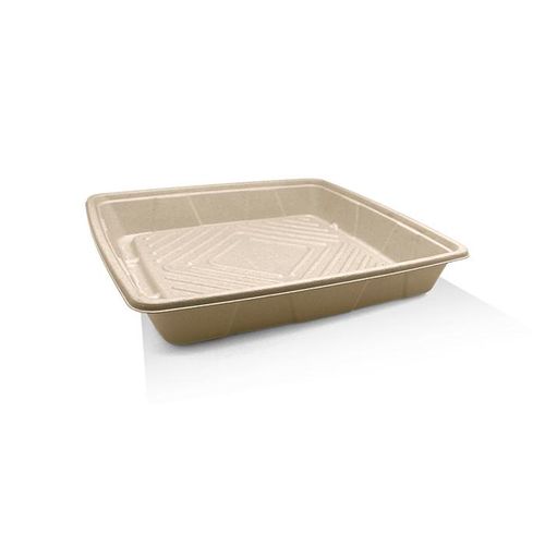 UNBLEACHED SUGARCANE PLATTER 12" 100/CTN