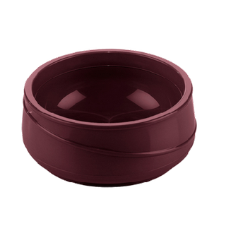 ALLURE BOWL BURGUNDY 80Z 48/CTN