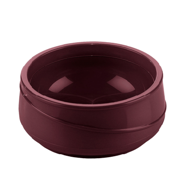 ALLURE BOWL BURGUNDY 80Z 48/CTN