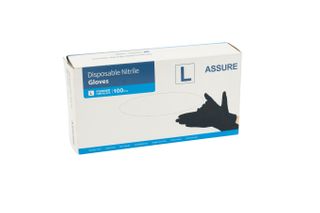 NITRILE GLOVES P/FREE BLACK LARGE PACKET