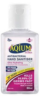 AQIUM HAND SANITISER ULTRA 60ML 36/CTN