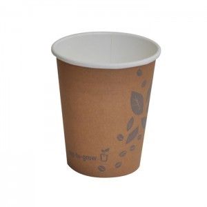 SINGLE WALL PLA BROWN CUP 8OZ 1000/CTN