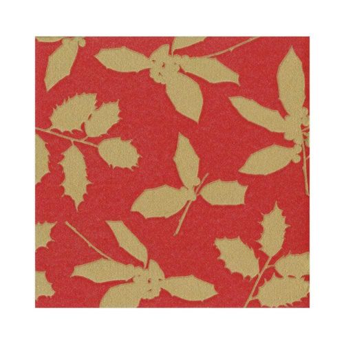 HOLLY RED AIRLAID NAPKIN 40CM 50PKT