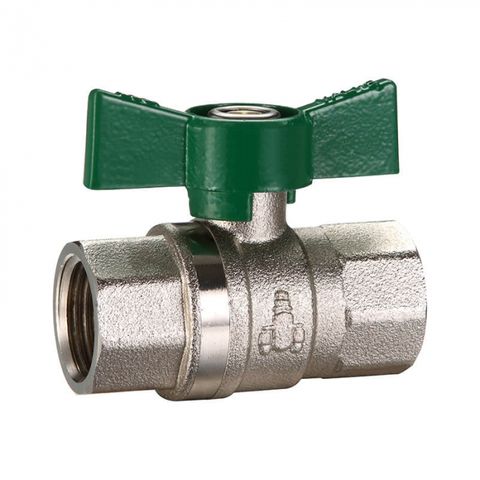 DUAL APPROVED BALL VALVE BUTTERFLY HANDLE F/F