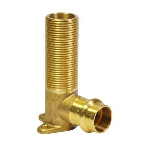 GAS PRESS FIT BRASS MALE LUGGED ELBOW