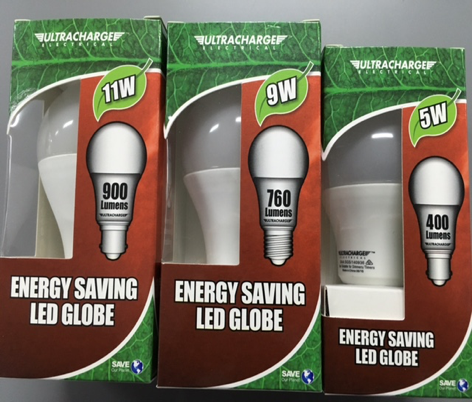 LED BC Globe 5w 240v B22 1pk Warm