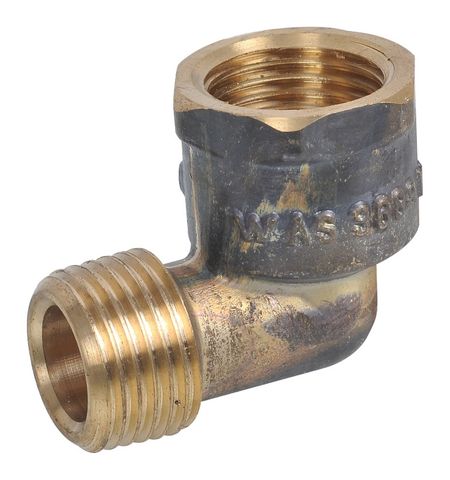 MALE TO FEMALE BRASS COMPACT ELBOW