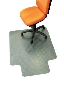 CHAIRMAT SYLEX CLEAR MEDIUM PILE KEYHOLE