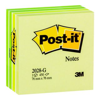POST IT NOTES MEMO CUBE 2028G GREEN