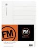 DIVIDERS FM WHITE CARDBOARD A4 10 TAB