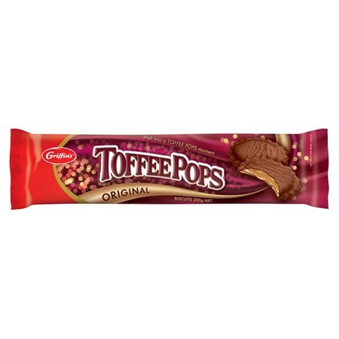 BISCUIT GRIFFINS TOFFEE POPS 200GM