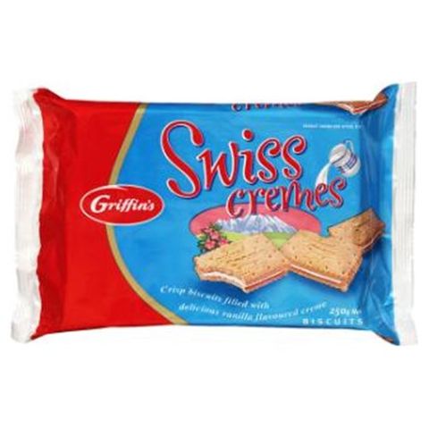 BISCUITS GRIFFINS SWISS CREME 250G