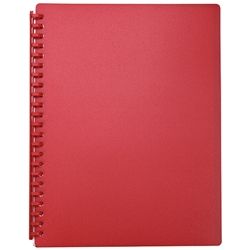 FM REFILLABLE DISPLAY/CLEAR BOOK RED
