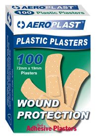 AEROPLAST PLASTIC PLASTERS PKT/100