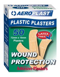 PLASTIC PLASTERS AEROPLAST/BANDAID PK50