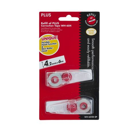 CORRECTION TAPE REFILL WHIPER MR PK/2