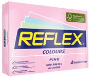 COLOURED PAPER REFLEX PINK A4 80GSM