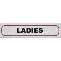 SIGN SELF ADHESIVE ROSEBUD LADIES