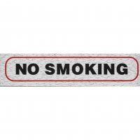 SIGN SELF ADHESIVE ROSEBUD NO SMOKING