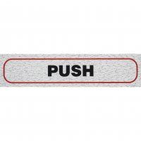 SIGN SELF ADHESIVE ROSEBUD PUSH HORIZONT