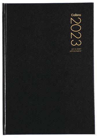 COLLINS DIARY A51A BLACK ODD YEAR 2025