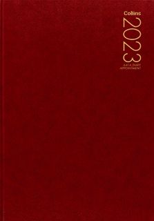 COLLINS DIARY A41A RED ODD YEAR 2023