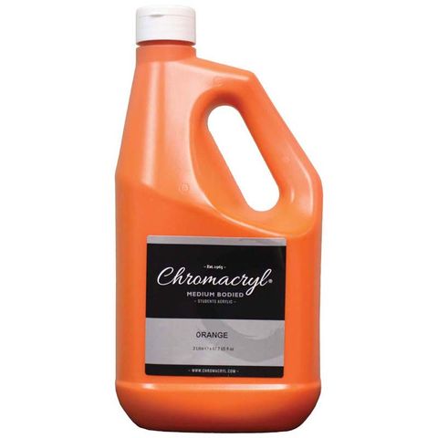 CHROMACRYL ACRYLIC PAINT 2L ORANGE