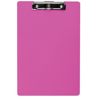 FM CLIPBOARD PLASTIC F/CAP NEON PINK