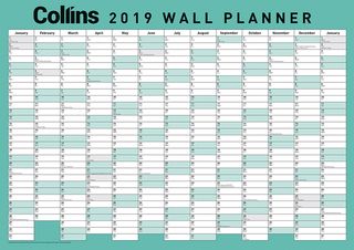 COLLINS WALL PLANNER A3 ODD YEAR